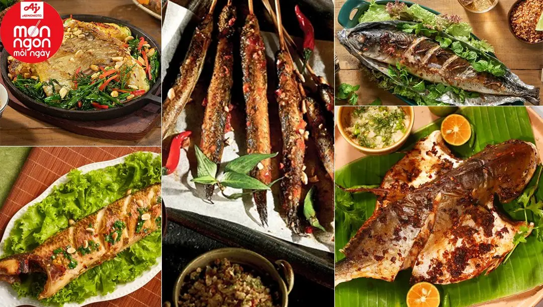 5 mon ca nuong ngon