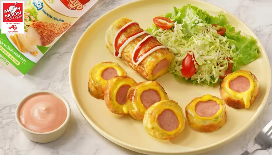 hotdog bắp cải