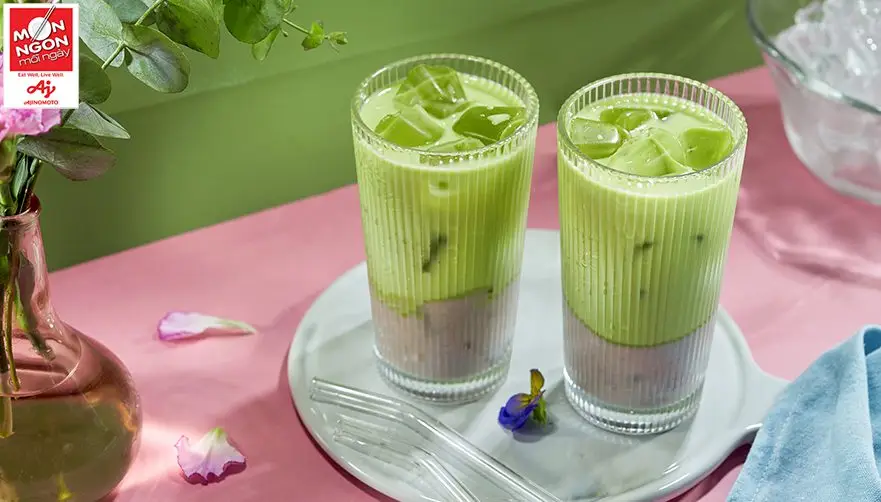 tr&agrave; sữa matcha khoai m&ocirc;n