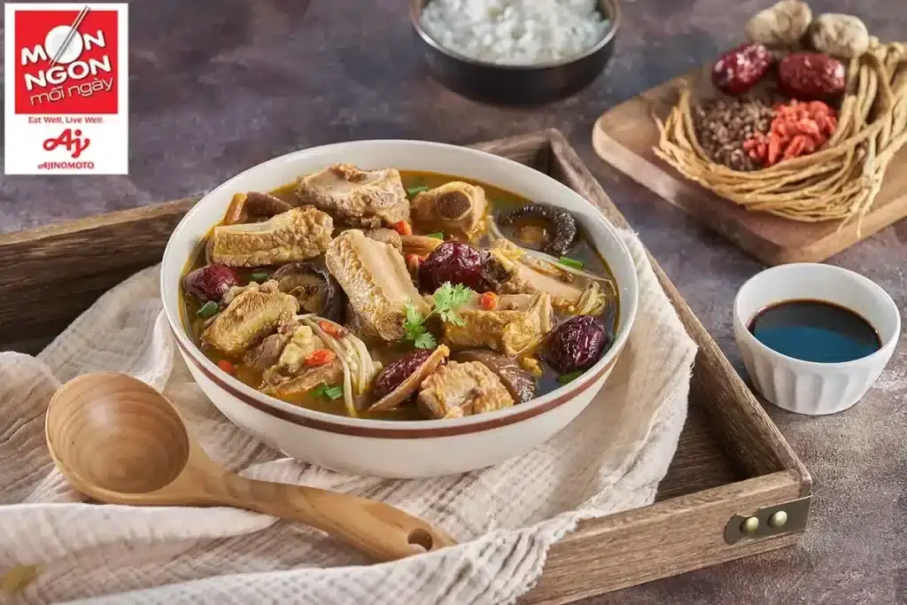 canh sườn non xuy&ecirc;n ti&ecirc;u