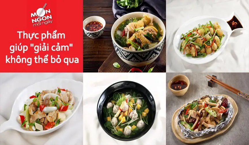 Thực phẩm giúp giải cảm