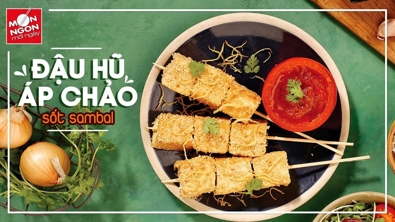 Dau hu ap chao xot sambal