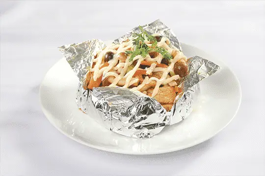 g&agrave; nướng nấm linh chi