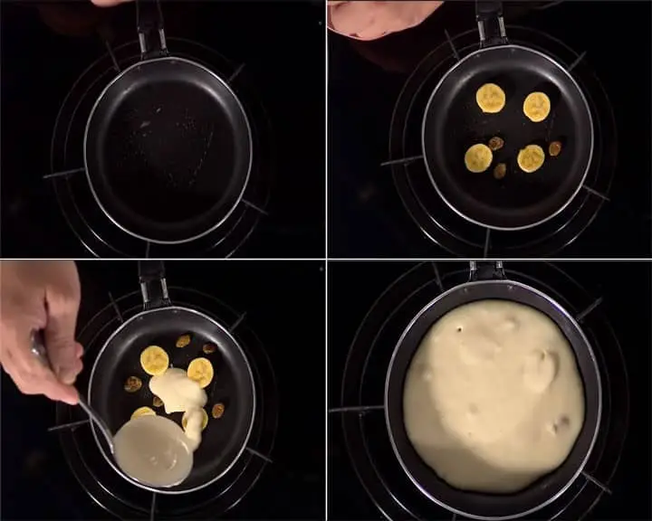 Pancake chuối xúc xích