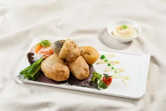 H&agrave;u chi&ecirc;n gi&ograve;n sốt mayonnaise m&ugrave; tạt