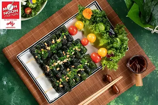 Chả ốc nướng l&aacute; lốt