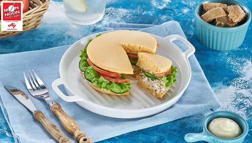 b&aacute;nh r&aacute;n kẹp c&aacute; ngừ