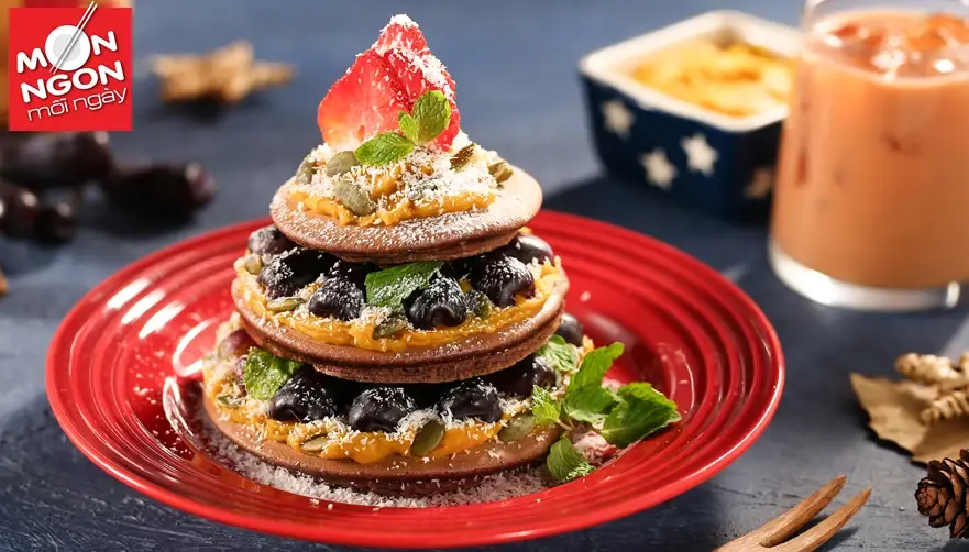 Pancake socola gi&aacute;ng sinh