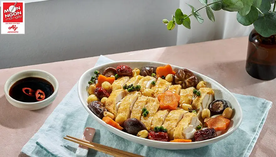 G&agrave; hấp tứ qu&yacute; chay