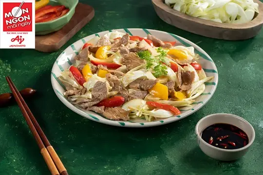 Thịt b&ograve; x&agrave;o b&ocirc;ng so đũa