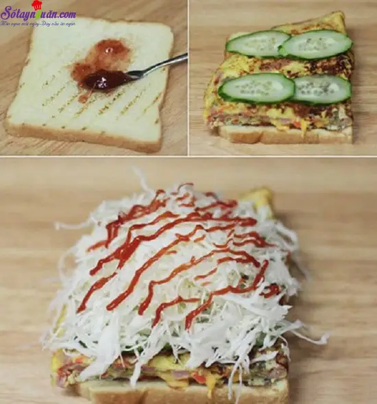 c&aacute;ch l&agrave;m sandwich đơn giản 4