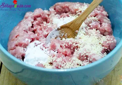 Nấm nhồi thịt sốt c&agrave; 2