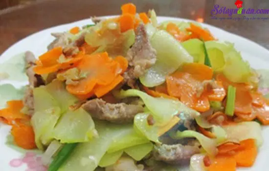 C&aacute;ch l&agrave;m su su x&agrave;o thịt 5