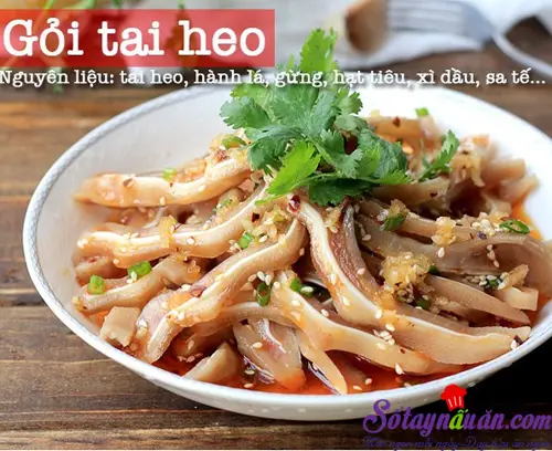 Gỏi tai heo chua ngọt