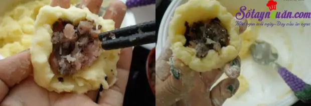 c&aacute;ch l&agrave;m khoai t&acirc;y bọc thịt chi&ecirc;n 5