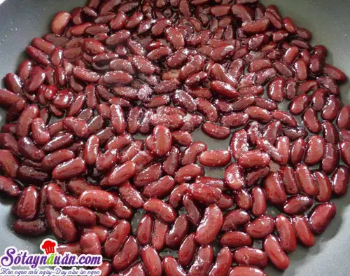 Hướng dẫn l&aacute;m mứt đậu đỏ ngon ngọt đ&oacute;n tết 3