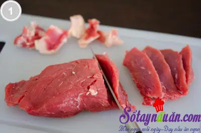Thịt b&ograve; x&agrave;o h&uacute;ng quế 1