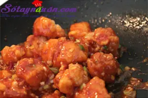T&ocirc;m tẩm bột r&aacute;n sốt chua ngọt 8