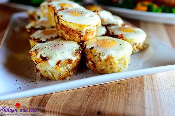 c&aacute;ch l&agrave;m trứng nướng khoai t&acirc;y 7