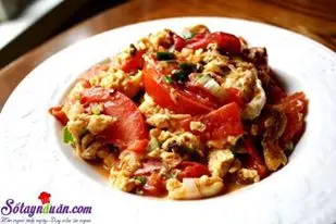 Cách làm trứng chưng cà chua đơn giản mà lại ngon