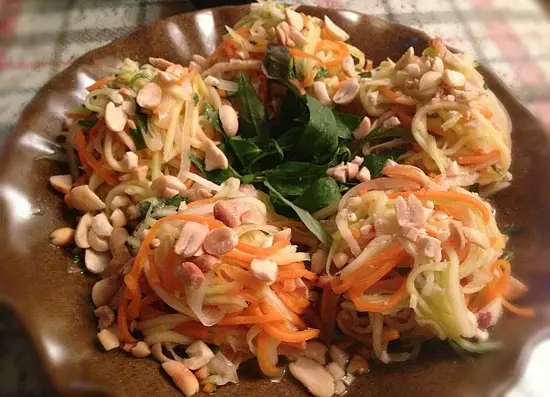 Gỏi xo&agrave;i xanh mực kh&ocirc;