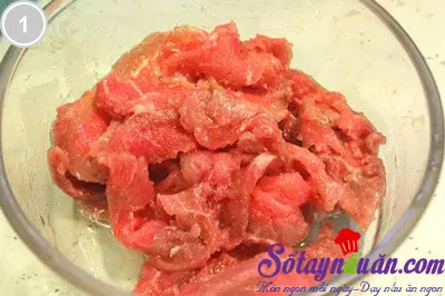 Thịt b&ograve; sốt chua ngọt 1