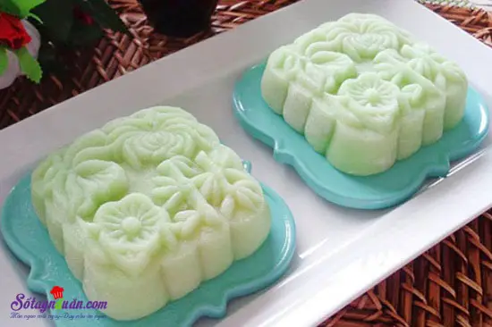 c&aacute;ch l&agrave;m b&aacute;nh dẻo đậu xanh l&aacute; dứa 8