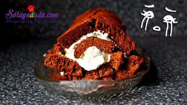 C&aacute;ch l&agrave;m b&aacute;nh b&ocirc;ng lan chocolate ngon m&ecirc; mẩn 8