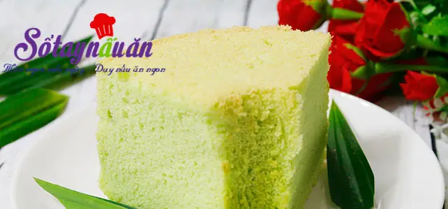 C&aacute;ch l&agrave;m b&aacute;nh chiffon l&aacute; dứa thơm mềm xốp cực ngon