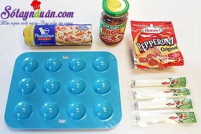 C&aacute;ch l&agrave;m pizza calzone mini nhỏ nhắn tuyệt ngon nguy&ecirc;n liệu