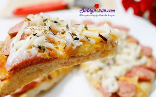 Học c&aacute;ch l&agrave;m b&aacute;nh pizza giăm b&ocirc;ng đơn giản tại nh&agrave; 8