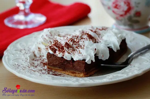Học c&aacute;ch l&agrave;m cheesecake vị socola si&ecirc;u hấp dẫn 8