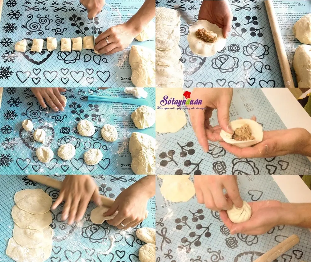 c&aacute;ch l&agrave;m b&aacute;nh bao bắp cải 6