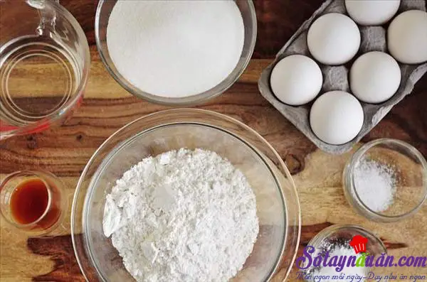 nguy&ecirc;n liệu l&agrave;m b&aacute;nh gato d&acirc;u t&acirc;y