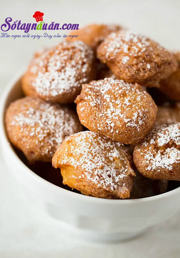 Hướng dẫn l&agrave;m b&aacute;nh zeppole - b&aacute;nh r&aacute;n mini kiểu &Yacute; cực dễ kết quả