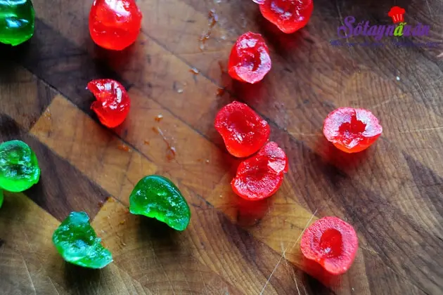 c&aacute;ch l&agrave;m b&aacute;nh quy bơ cherry cho tiệc noel đ&oacute;n gi&aacute;ng sinh