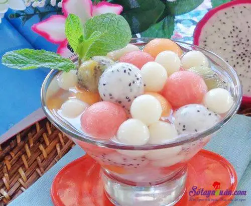 C&aacute;ch l&agrave;m ch&egrave; bi tr&aacute;i c&acirc;y cực ngon v&agrave; m&aacute;t lạnh kết quả