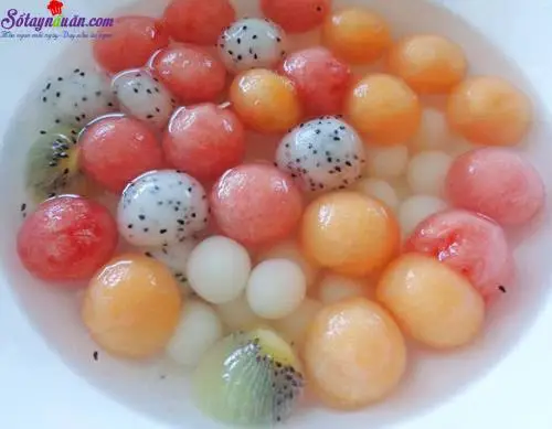 C&aacute;ch l&agrave;m ch&egrave; bi tr&aacute;i c&acirc;y cực ngon v&agrave; m&aacute;t lạnh 4