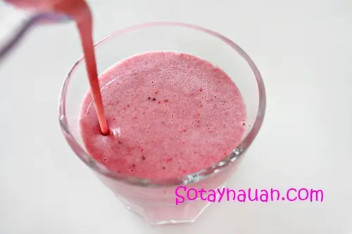 C&aacute;ch l&agrave;m sinh tố d&acirc;u t&acirc;y - Sotaynauan.com 7