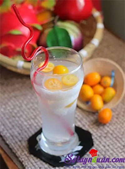 Nước dừa quất m&aacute;t lạnh