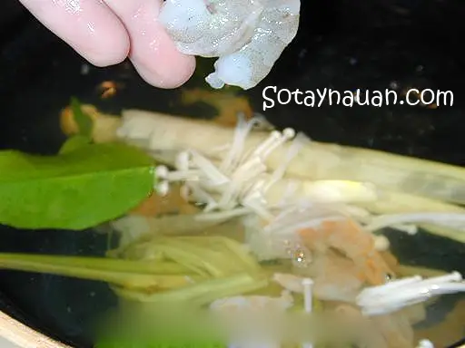 Nau an ngon, mon ngon, so tay nau an, bi kip nau an, canh tom chua cay, canh tom chua, canh nam