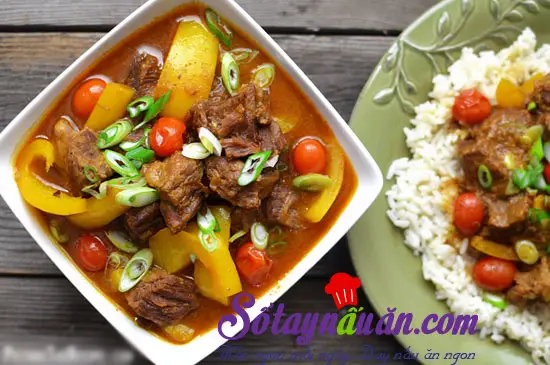 Bò hầm cà ri nước cốt dừa