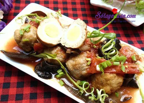 C&aacute;ch l&agrave;m chả c&aacute; vi&ecirc;n trứng c&uacute;t ngon đậm đ&agrave; đưa cơm kết quả