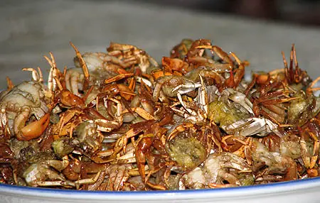 C&aacute;ch l&agrave;m cua đồng rang sốt me chua ngọt 2