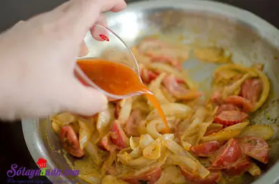 C&ocirc;ng thức cho m&oacute;n spaghetti kim chi dai ngon từng sợi 8