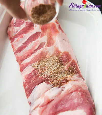 C&ocirc;ng thức cho m&oacute;n sườn nướng ướp nước t&aacute;o ngon m&ecirc; mẩn 1