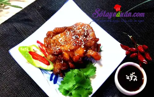 Đ&ugrave;i g&agrave; chi&ecirc;n sốt teriyaki - ăn l&agrave; kh&ocirc;ng thể ngừng