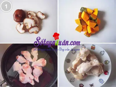 Đ&ugrave;i g&agrave; sốt nấm tươi 1