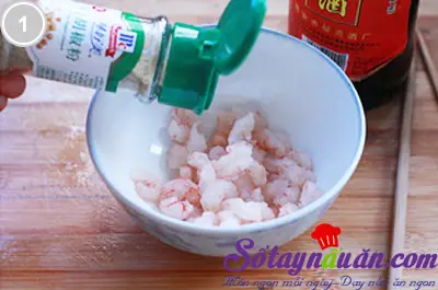Đậu phụ sốt t&ocirc;m chua ngọt 1