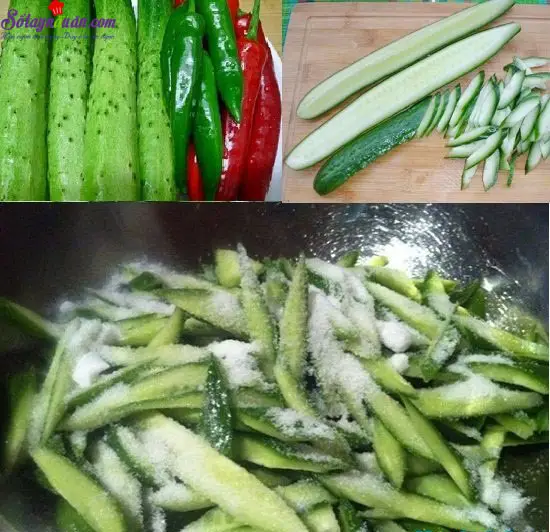 Nộm dưa chuột gi&aacute; đỗ 1